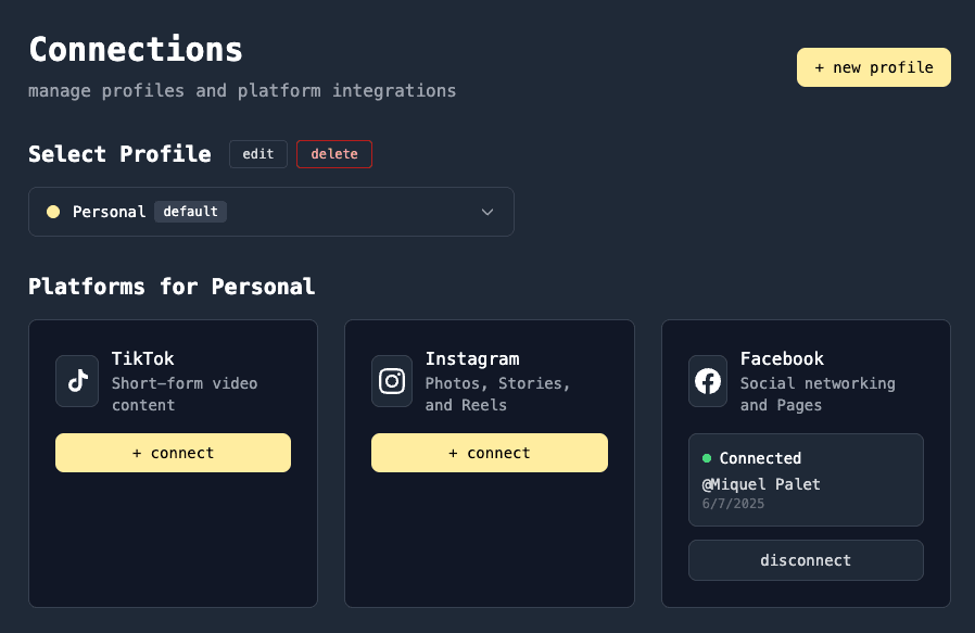 Social connections preview
