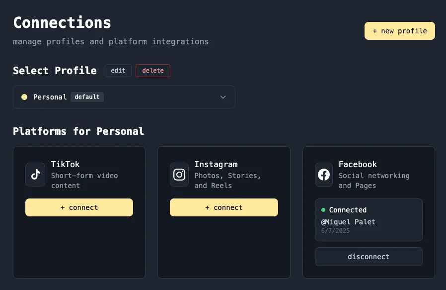Social connections preview